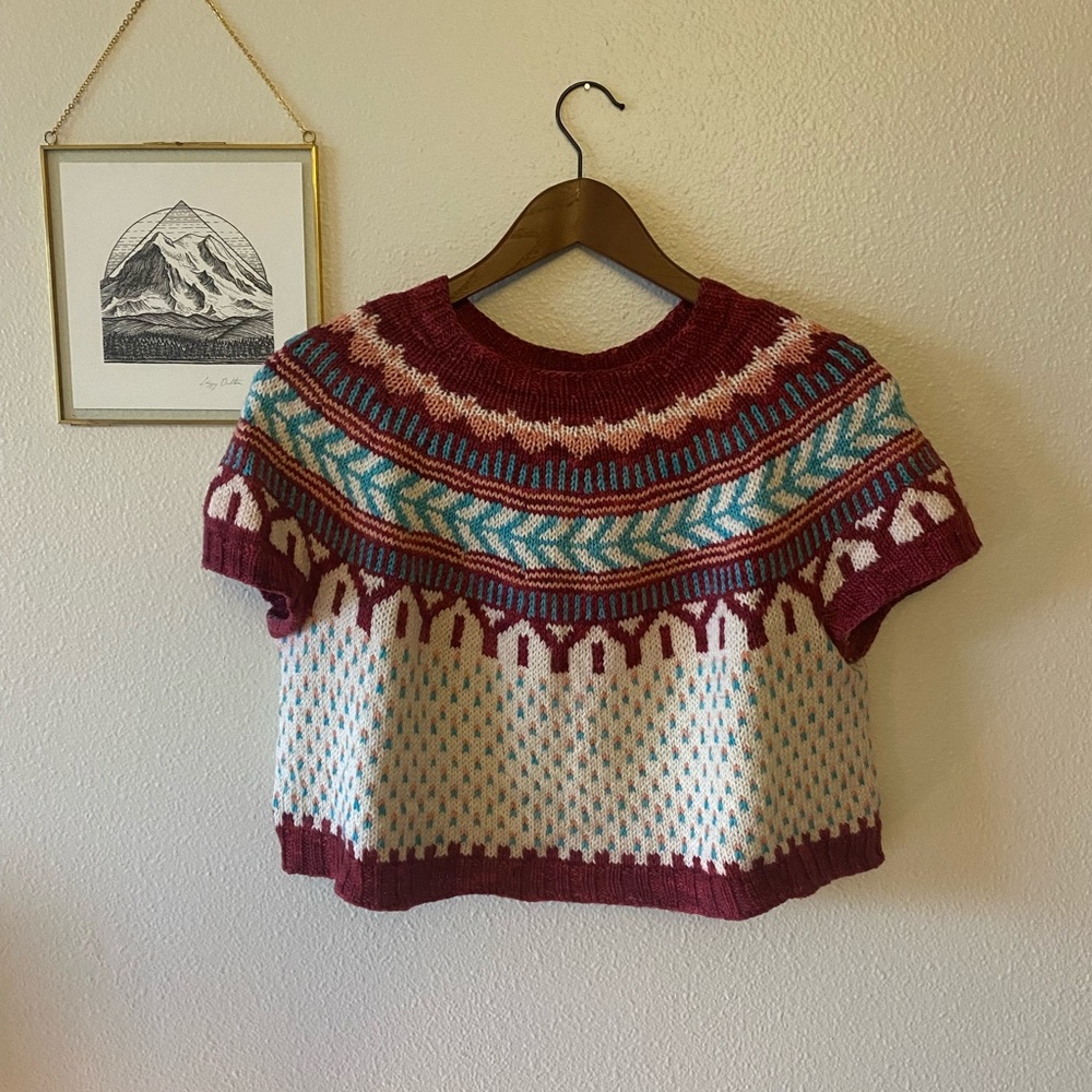 OOAK Merino Wool Cropped Sweater Tee